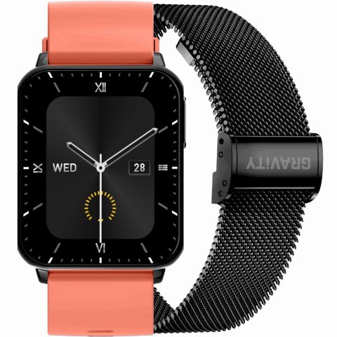 SMARTWATCH UNISEX GRAVITY GT17-10 - AMOLED, DODATKOWY PASEK (sg038j)