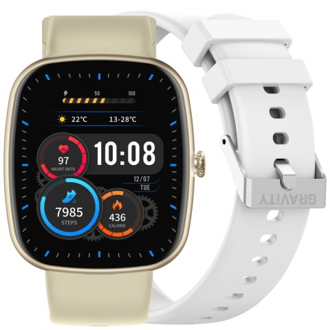 SMARTWATCH UNISEX GRAVITY GT18-8 - ROZMOWY BLUETOOTH, DODATKOWY PASEK (sg036h)