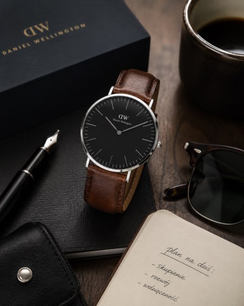 ZEGAREK DAMSKI DANIEL WELLINGTON Classic Black Sheffield Lady DW00100131 (zw508d)