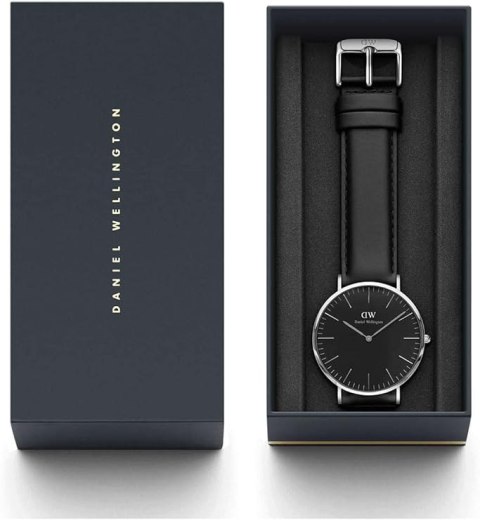 ZEGAREK MĘSKI DANIEL WELLINGTON Classic Black Sheffield DW00100133 + BOX
