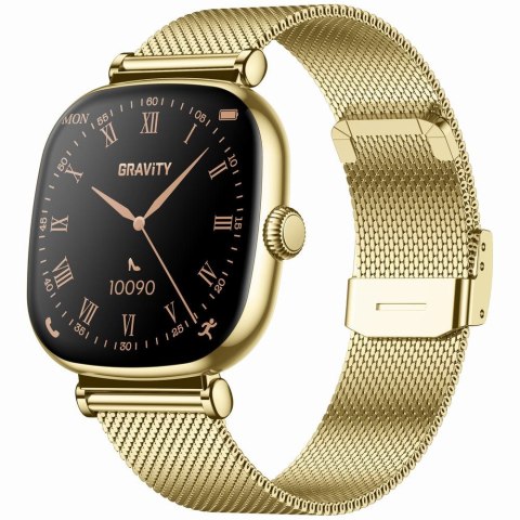 SMARTWATCH DAMSKI GRAVITY GT32-2 - ROZMOWY BLUETOOTH, DODATKOWY PASEK (sg047b)
