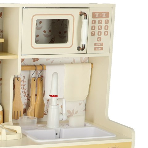 Kuchnia dla dzieci drewniana kran z wodą dźwięki światła 90cm