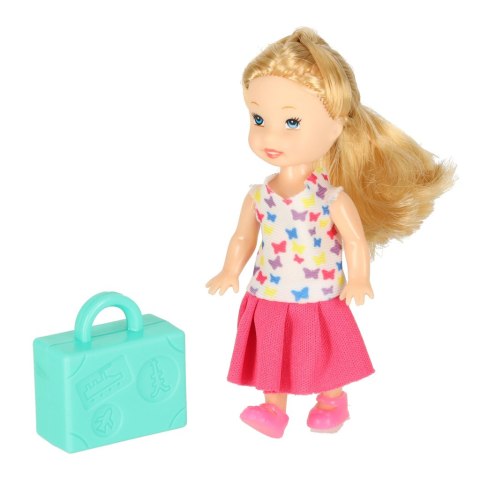 Samolot dla lalek pasażerski 2w1 rozkładany akcesoria różowy