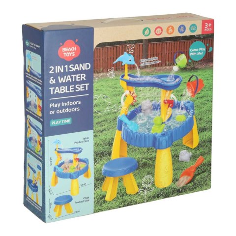 Stolik wodny tor do piasku i wody dwa poziomy akcesoria