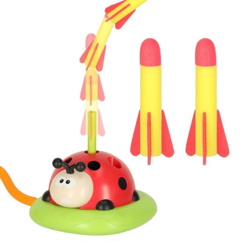 Gra sportowa zręcznościowa dla dzieci skakanka rzut do celu wyrzutnia biedronka 3w1