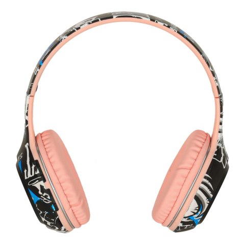 Słuchawki bezprzewodowe nauszne Bluetooth Gaming Sport różowe