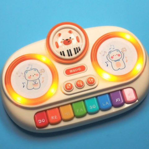 Pianinko organki interaktywne dla dzieci edukacyjne beżowe