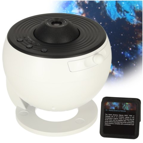 Projektor gwiazd nieba lampka nocna LED USB planetarium planety 12 dysków 360° timer