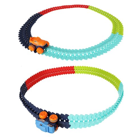 Tor wyścigowy elastyczny samochodowy auta zjeżdżalnie 102el. 132cm