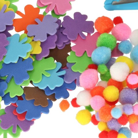 Zestaw kreatywny dla dzieci plastyczny rękodzieło do prac ręcznych XXXL 1200 elementów