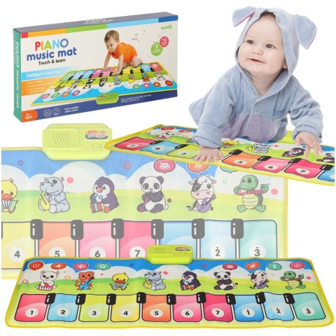 Mata muzyczna interaktywna pianinko z nagrywaniem