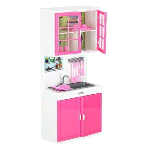 Mebelki dla lalek kuchnia 4 segmenty dźwięki LED 48cm