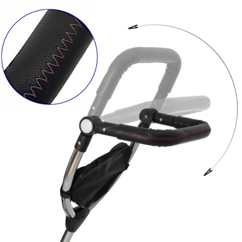 Rowerek trójkołowy Trike Fix V3 rower spacerówka 3w1 obracany 360 wolne koło czarny