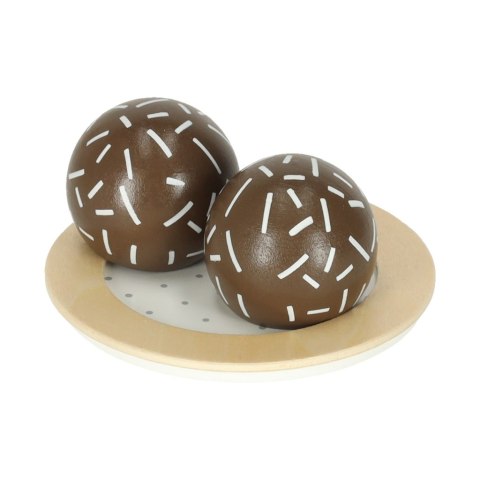 Serwis kawowy drewniany naczynia dla dzieci zestaw kuchenny do herbaty taca filiżanki