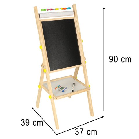 Tablica magnetyczna kredowa liczydło papier kreda literki gratis