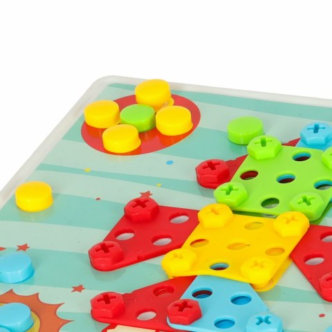 Wkrętarka wiertarka śrubki klocki konstrukcyjne zestaw majsterkowicza walizka 261 elementów