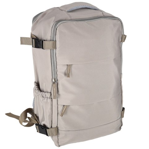 Plecak podróżny turystyczny bagaż szary 45x30 cm