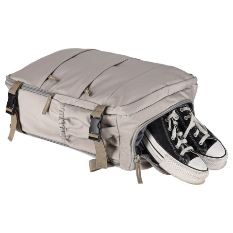 Plecak podróżny turystyczny bagaż szary 45x30 cm