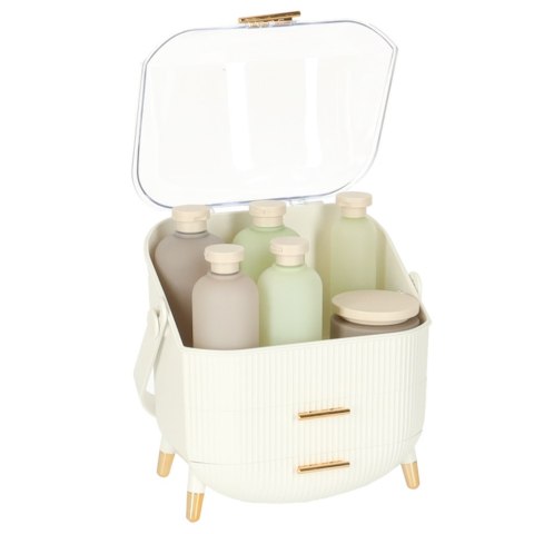 Szkatułka organizer na kosmetyki szafka biała